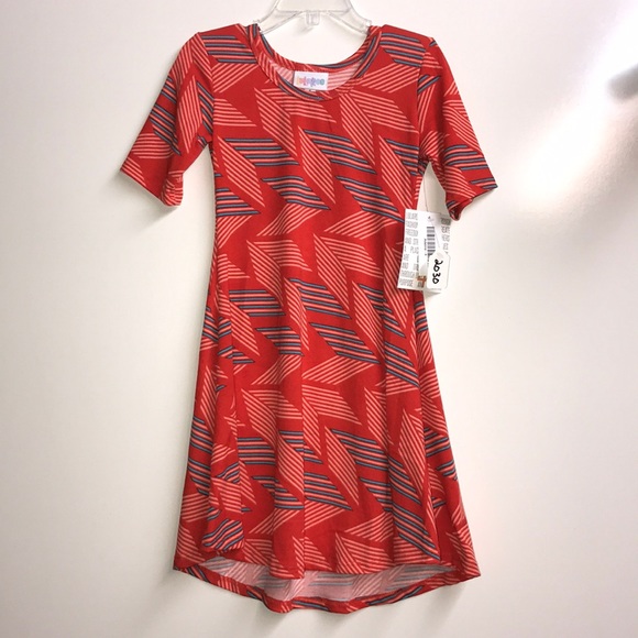LuLaRoe Other - Lularoe Adeline Dress Size 4 Coral Turquoise